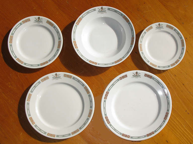 Historic Canoe Place Inn Place Settings Hamptons New York In Good Condition In Damariscotta, ME