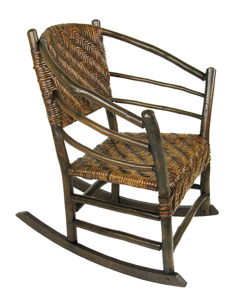 Adirondack Pair of Old Hickory Hoop Arm Chairs