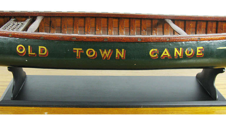 Adirondack Rare 1920's Salesman's Sample Old Town Canoe Model