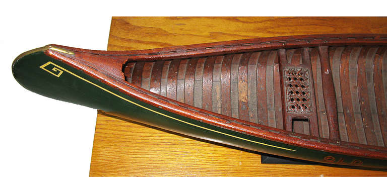 American Rare 1920's Salesman's Sample Old Town Canoe Model