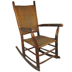 Vintage Old Hickory Rocking Chair