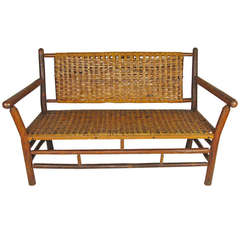 Vintage Old Hickory Settee