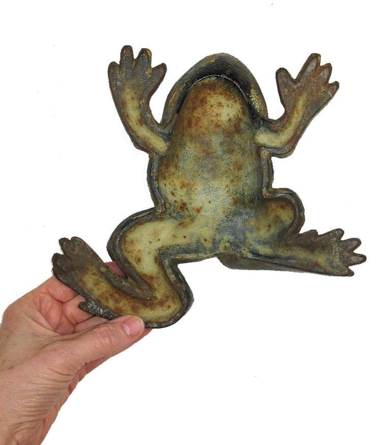 Cast Iron Frog In Excellent Condition In Damariscotta, ME