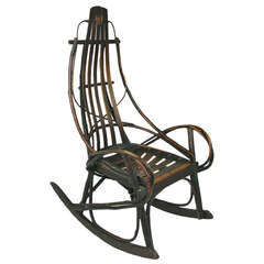 Antique Hickory Twig Rocking Chair