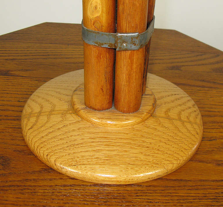 Adirondack Rare Old Hickory Table Lamp