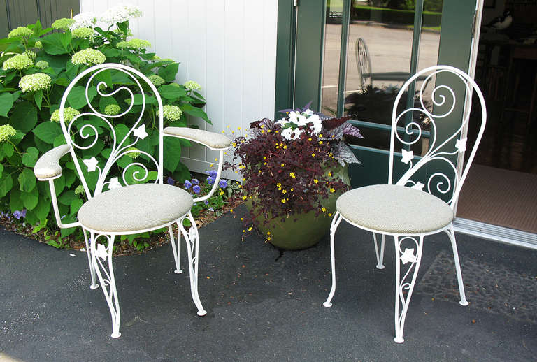 Mid-20th Century Iron Dining Set For Sale