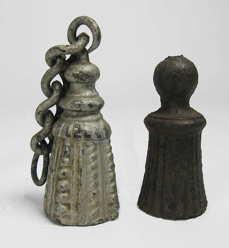 19th Century Cast Iron Gate Weights For Sale