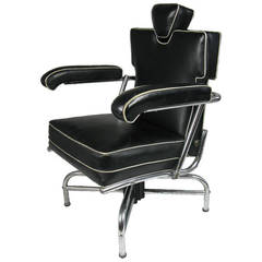 Vintage Royalchrome Barber Chair, KEM Weber Design