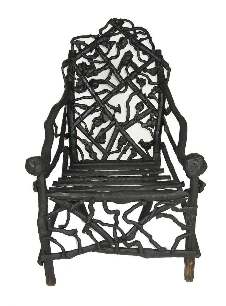 Four Exceptional Root Burl Chairs