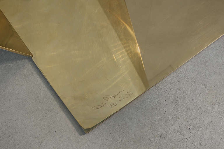 British Mirror (floor, gold) by David Adjaye