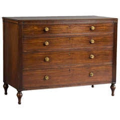 George Iii Mahogany Chest Of Drawers In The Manner Of Gillows Circa 1795