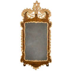 George II Parcel Gilt Mirror Circa 1740