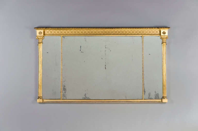 A Regency Giltwood Overmantle Mirror Circa 1810