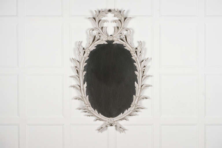A Carved Foliate Mirror In The Manner Of John Linnel, 20th Century