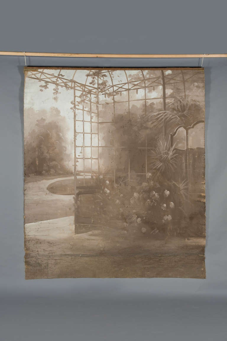 Photographers Backdrop, French, Circa 1890