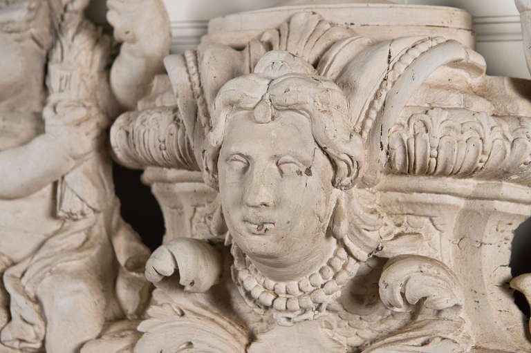 Late 17th Century Carved Overmantle Mirror For Sale at 1stDibs