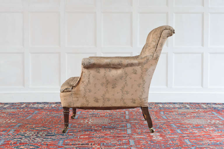 Late - 19th Century Mahogany Armchair In Excellent Condition In Avington, Hampshire