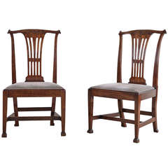 Pair of Mahogany Side Chairs, circa 1770