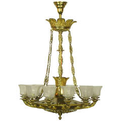 Handsome French Second Empire 12 Light Chandelier