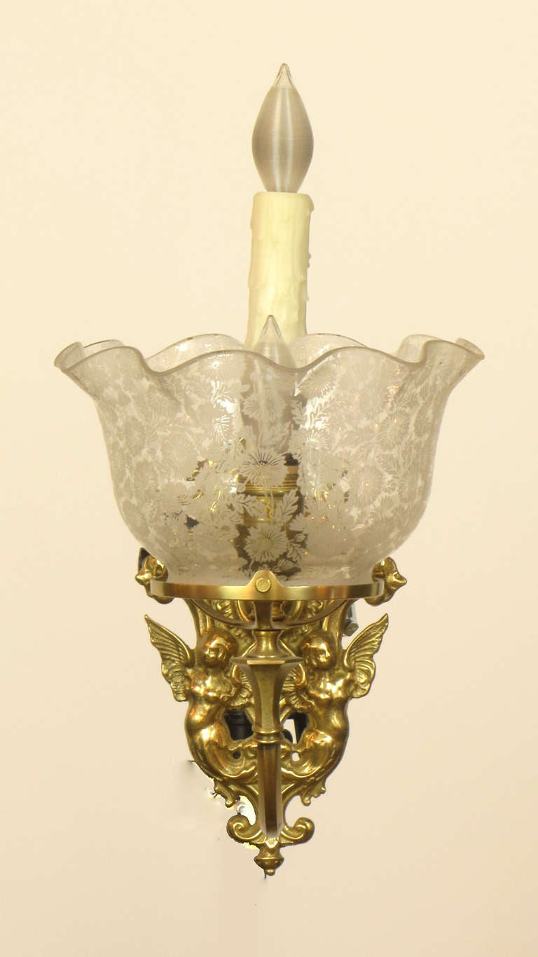 Victorian Transitional Period Sconces For Sale