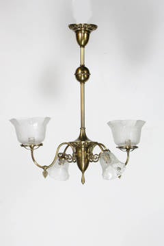 Four Light Gas and Electric Fixture