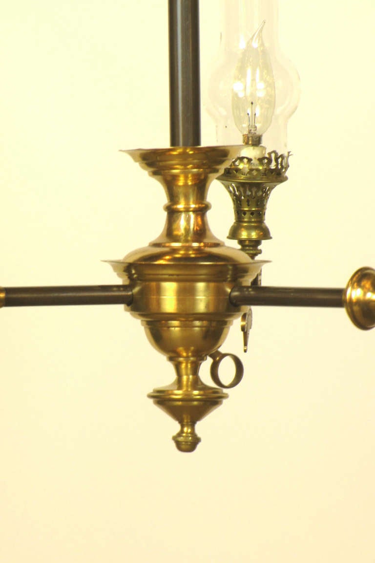 Victorian Three Light Gasolier For Sale