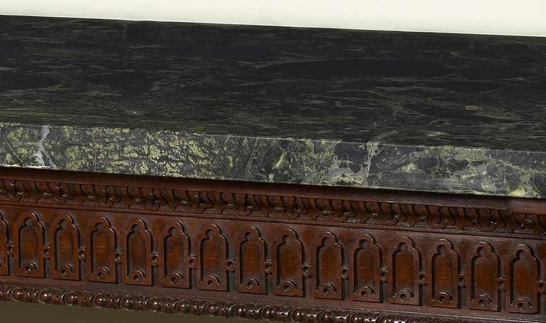 Unusual Carved Mahogany Side Table In Excellent Condition For Sale In London, GB