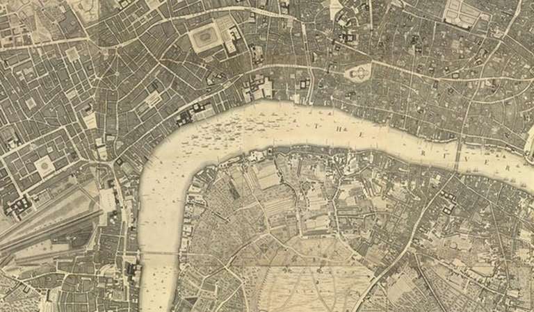 18th Century and Earlier John Rocque Map of London, 1746 For Sale