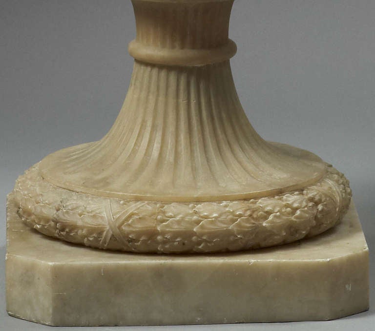 Lorenzo Bartolini Alabaster Vase For Sale 2