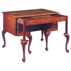 Antique Rare Mahogany Kneehole Writing Table