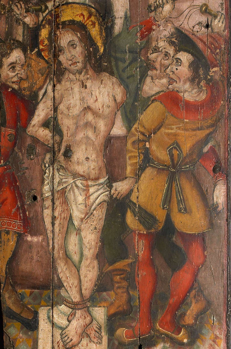Very Rare Pre-Reformation Painted Panels For Sale 1