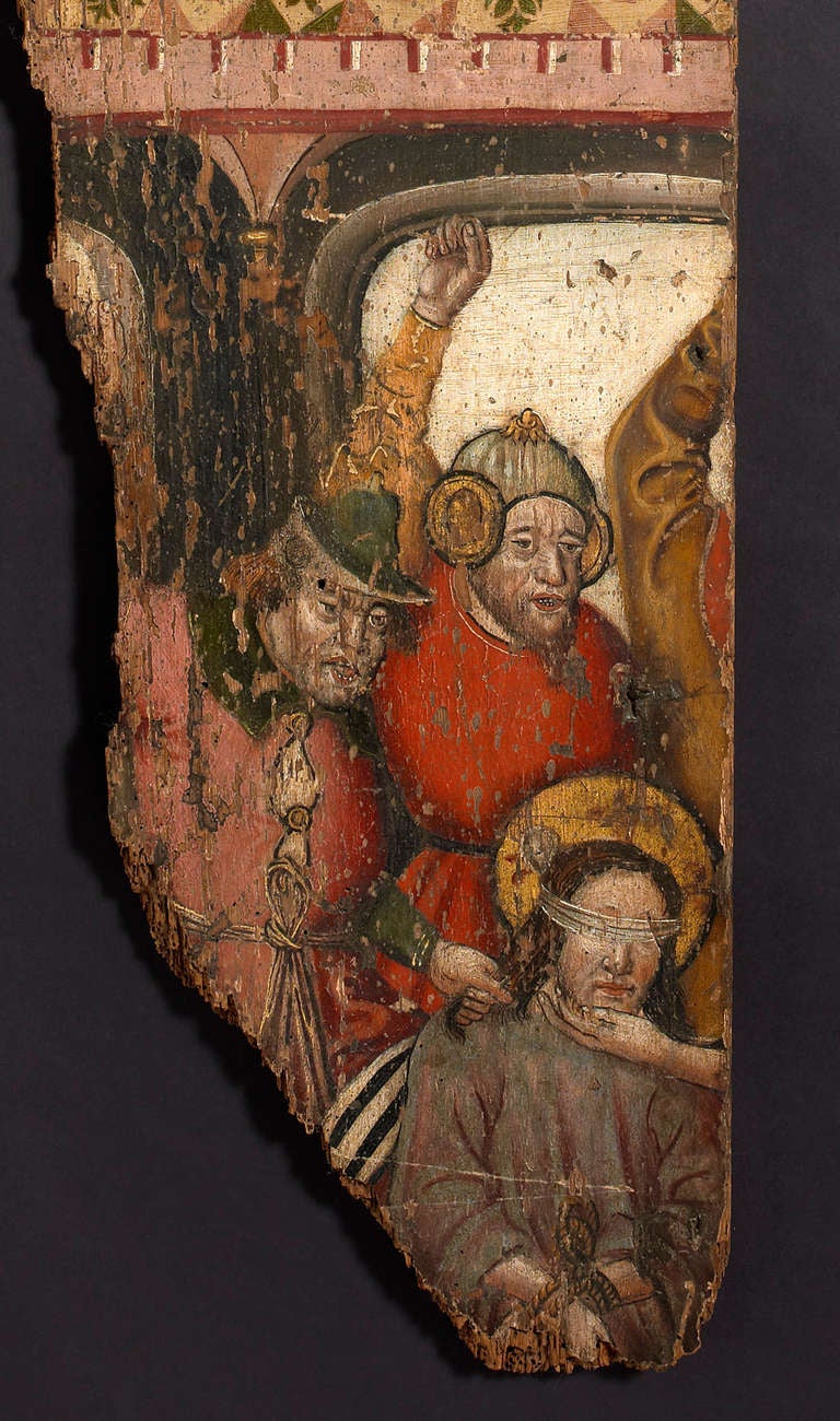 English Very Rare Pre-Reformation Painted Panels For Sale