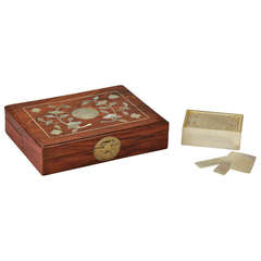 Antique Chinese Huang Hua-li Counter Box