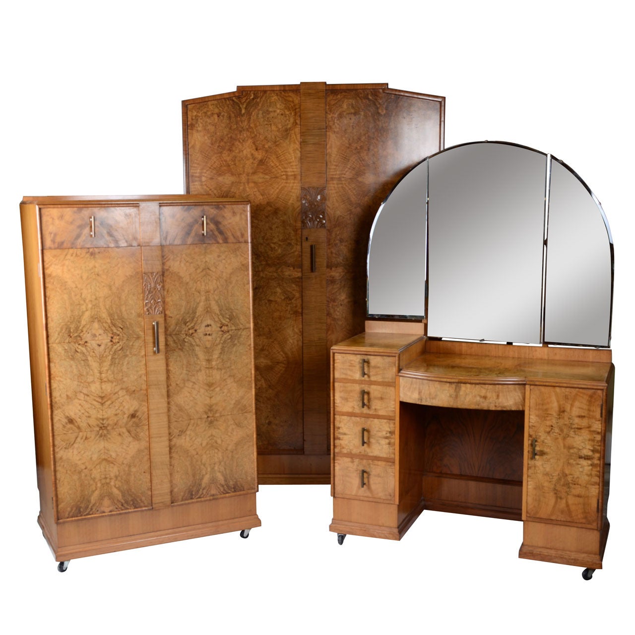 Art Deco Three Piece Bedroom Suite For Sale