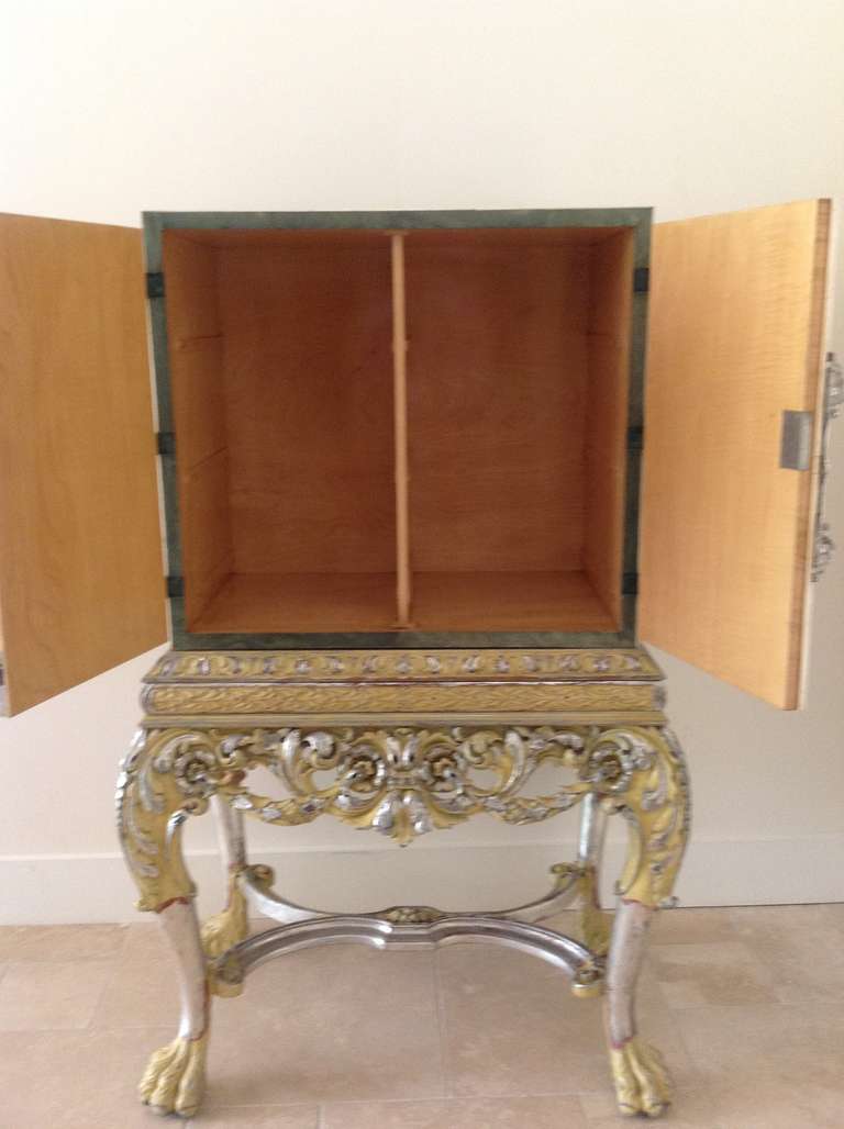 Shagreen and Bone Cocktail Cabinet, 1920s For Sale 3