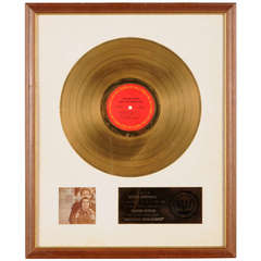 Gold Disc to Art Garfunkel for "Bridge Over Troubled Water"