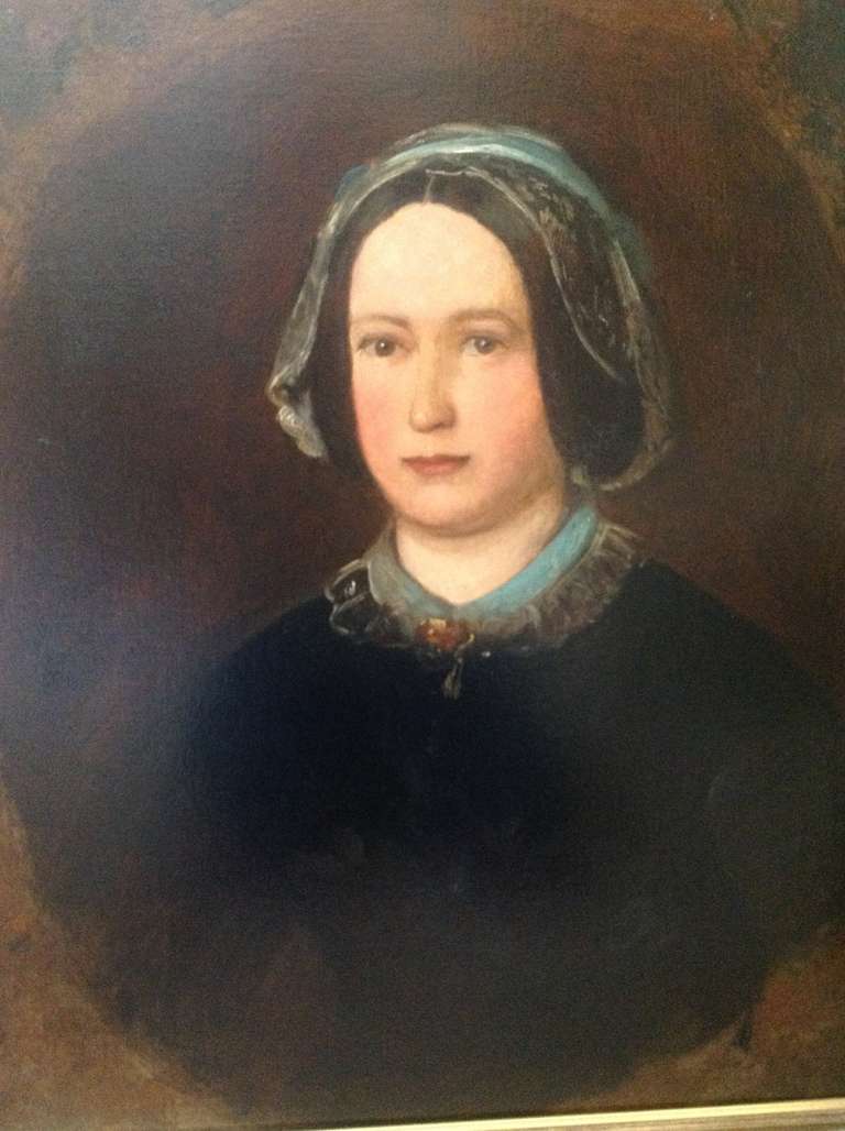 Sir John Everett Millais, Oil on Canvas Portrait of Mrs William Evamy For Sale 1