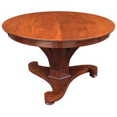 Fine Biedermeier Mahogany Center Table