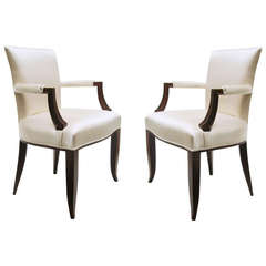 Pair of Art Deco Armchairs Attributed to Jules Leleu 8