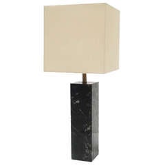 Modernist Single Marble Table Lamp