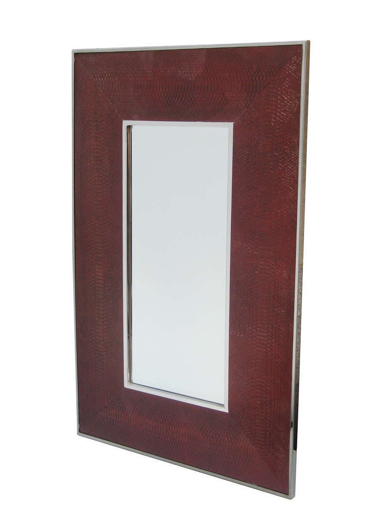A pair of Modernist mirrors attributed to Hermes.