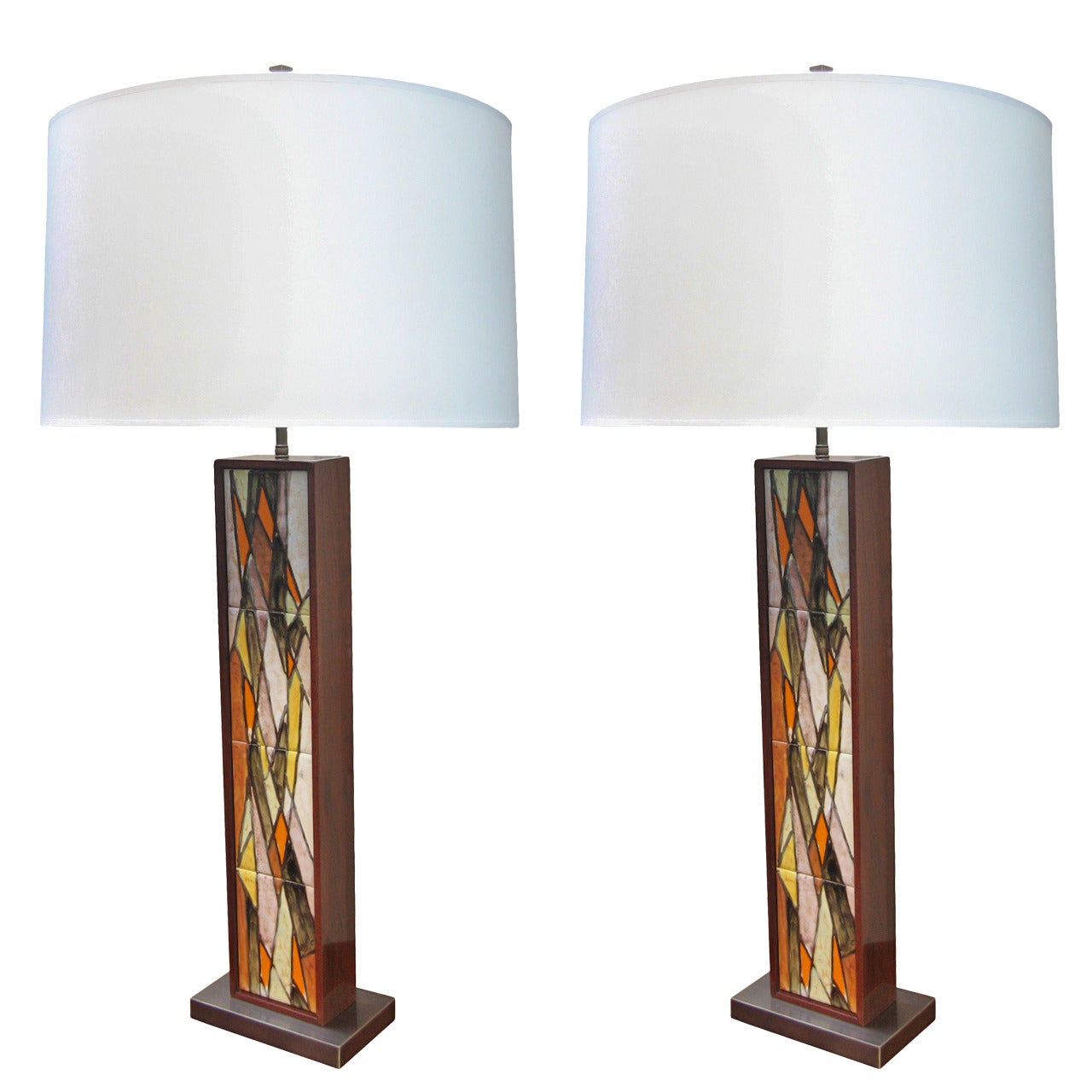Pair of Lamps for Raymor For Sale