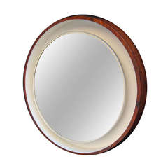 Backlit Modernist Round Mirror
