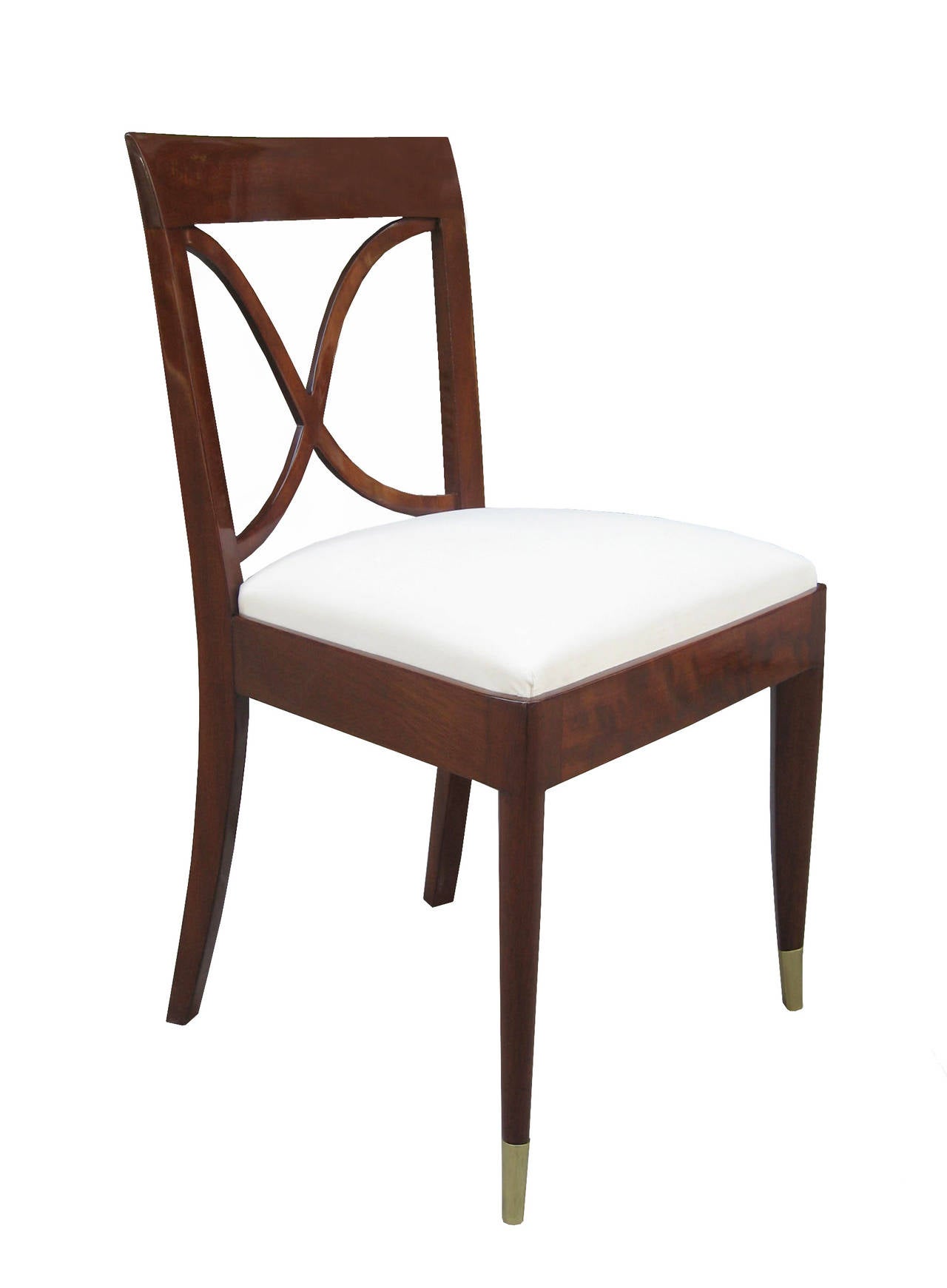 Set of Six Art Deco Chairs For Sale at 1stDibs