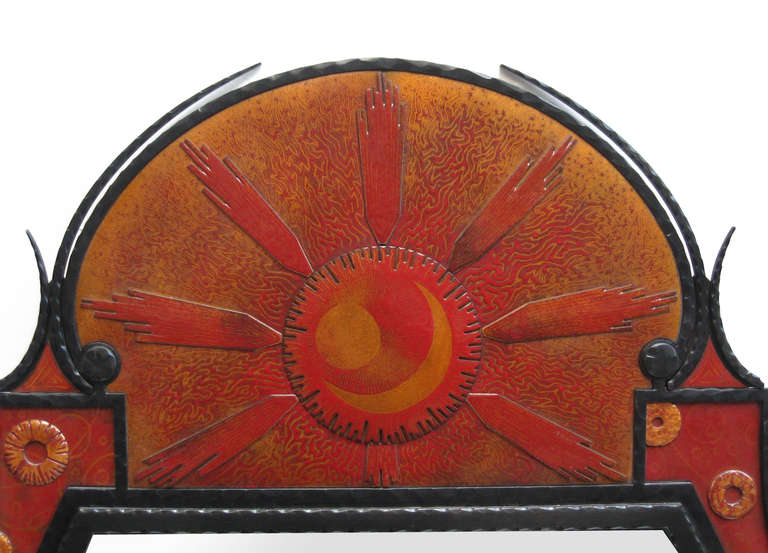 Modern Rare and Unusual Mirror Designed by André Dubreuil