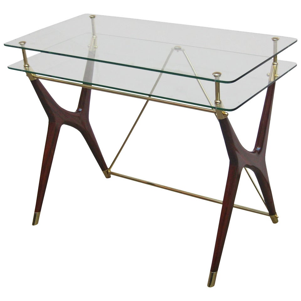 Italian Modernist Two Tier Writing Table