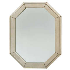 Vintage Maitland Smith Modernist Octagonal Mirror