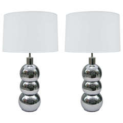Pair Of Hansen Designed Modernist Table Lamps
