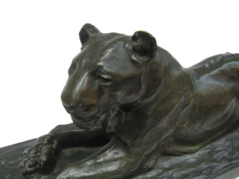 art deco panther sculpture