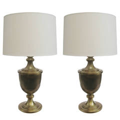 Pair of Classically Inspired Urn Shaped Table Lamps